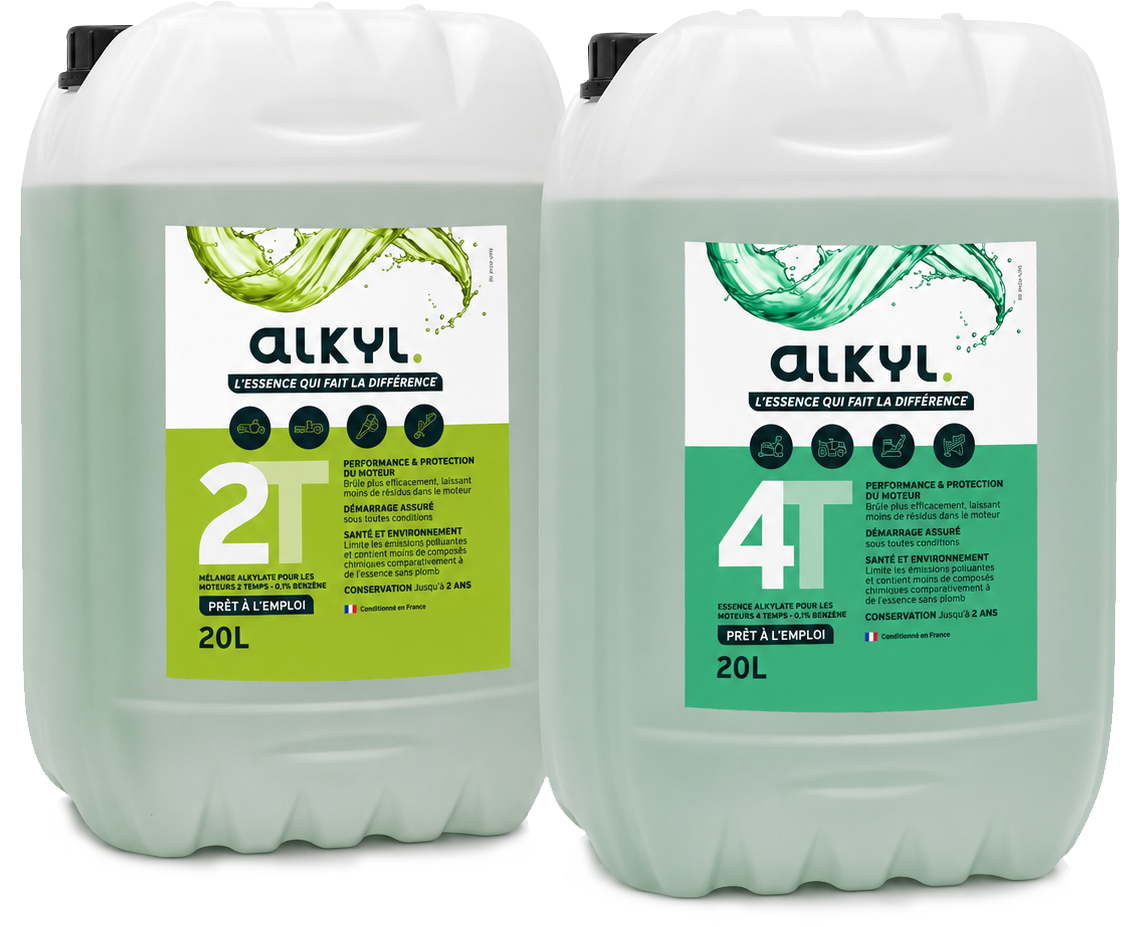Bidons Alkyl 20L 2 temps et 4 temps